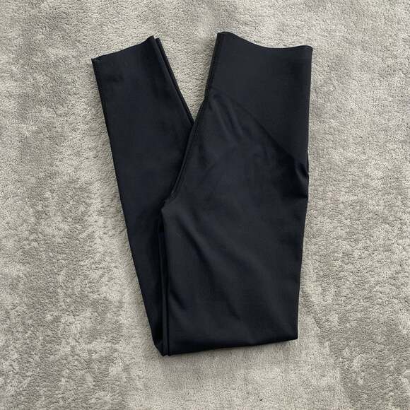 Spanx Pants - SpanxShape Bodyline 7/8 Leggings Womens XS Black Full Tummy Compression Gym